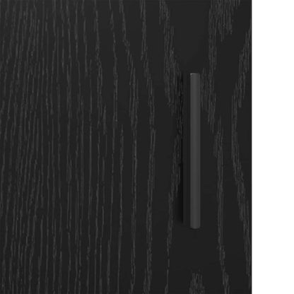 vidaXL Sideboard Black Oak 69.5 x 34 x 90 cm Engineered Wood