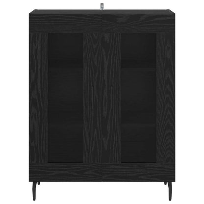 vidaXL Sideboard Black Oak 69.5 x 34 x 90 cm Engineered Wood