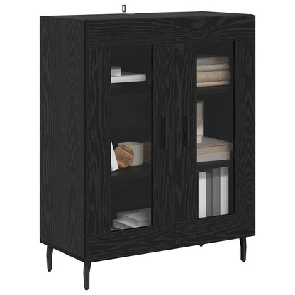 vidaXL Sideboard Black Oak 69.5 x 34 x 90 cm Engineered Wood