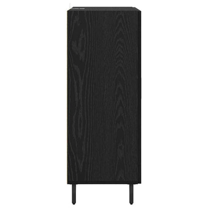 vidaXL Sideboard Black Oak 69.5 x 34 x 90 cm Engineered Wood
