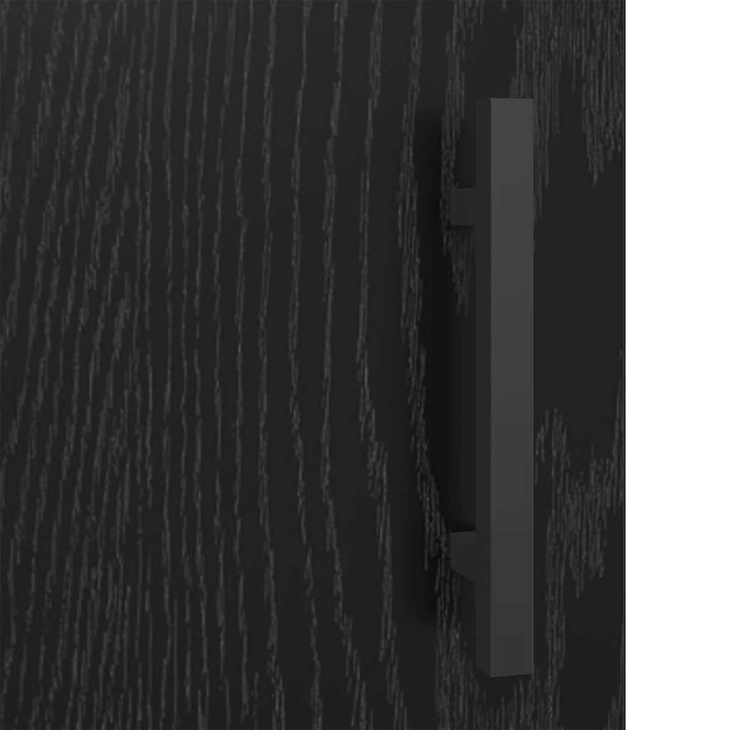 vidaXL Sideboard Black Oak 69.5 x 34 x 90 cm Engineered Wood