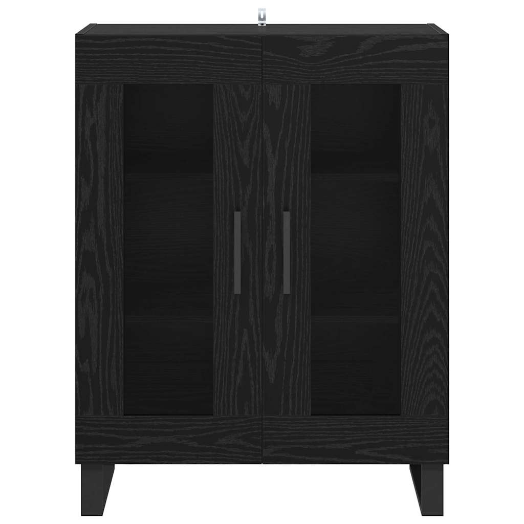 vidaXL Sideboard Black Oak 69.5 x 34 x 90 cm Engineered Wood