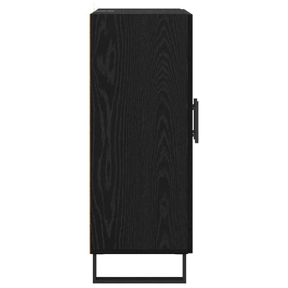 vidaXL Sideboard Black Oak 69.5 x 34 x 90 cm Engineered Wood