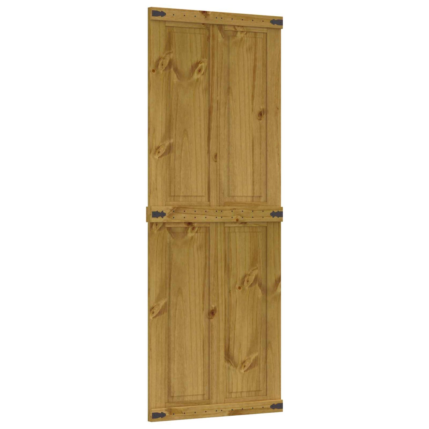 vidaXL Barn Door Corona Honey Brown 80 x 210 cm Solid Pine Wood