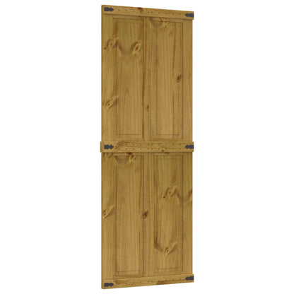 vidaXL Barn Door Corona Honey Brown 80 x 210 cm Solid Pine Wood