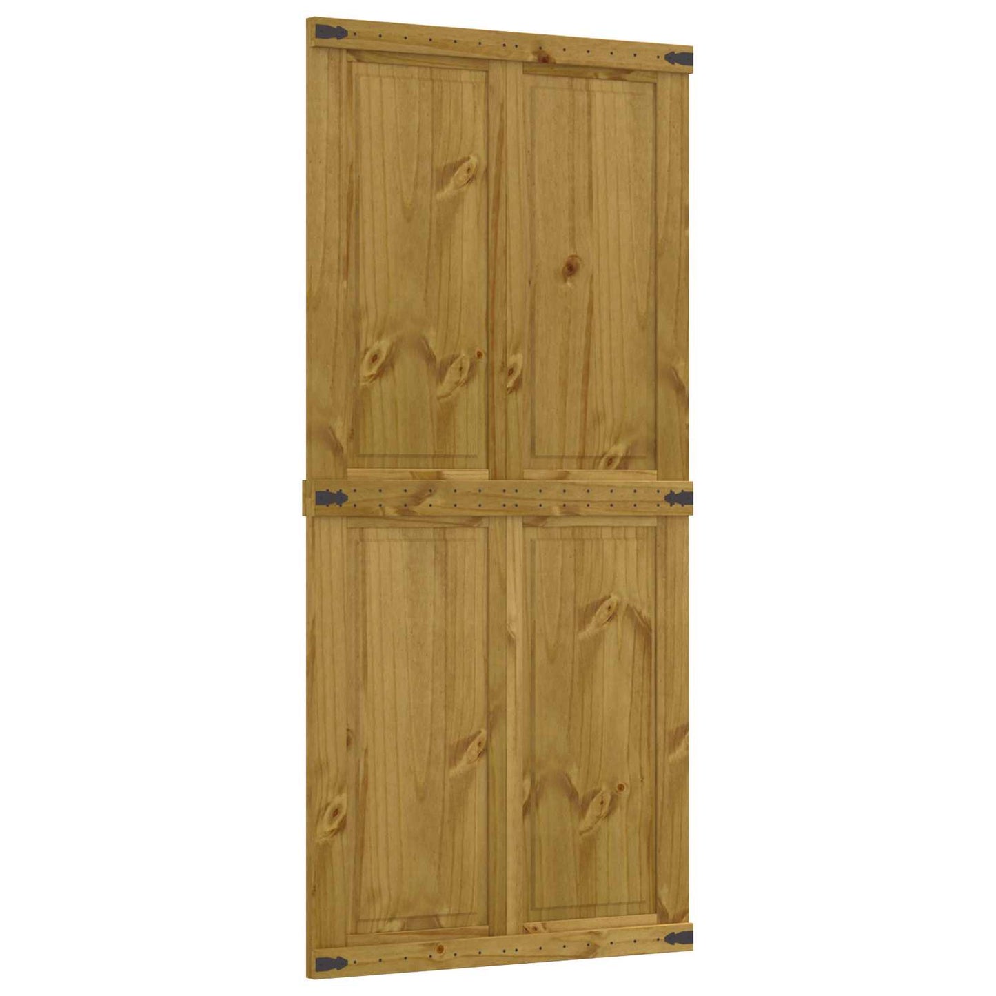 vidaXL Barn Door Corona Honey Brown 100 x 210 cm Solid Pine Wood