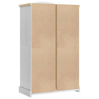 vidaXL Wardrobe Corona White 101 x 52 x 170 cm Solid Pine Wood
