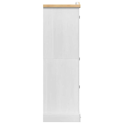 vidaXL Wardrobe Corona White 101 x 52 x 170 cm Solid Pine Wood