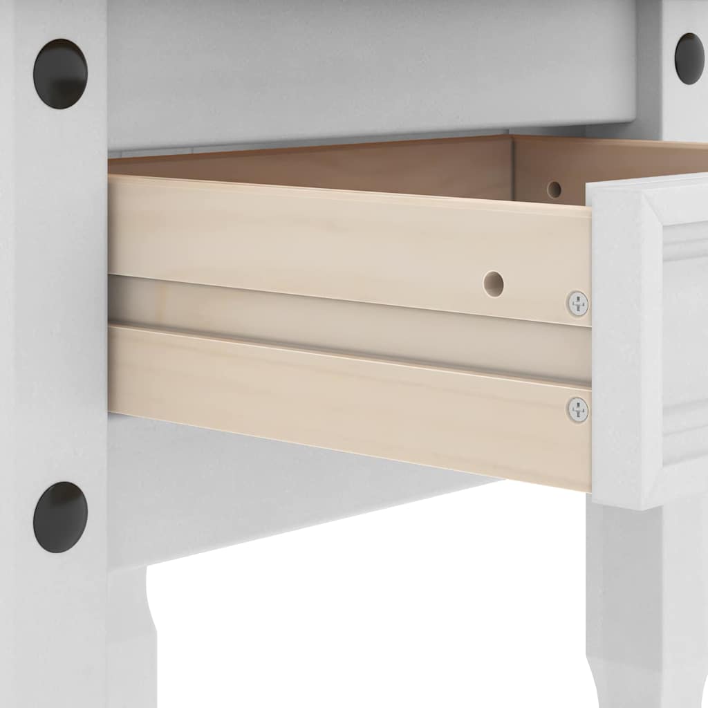 vidaXL End Table Corona White 50 x 50 x50 cm Solid Pine Wood