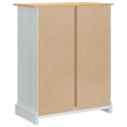 vidaXL Storage Chests White 92 x 48 x 114 cm Solid Pine Wood