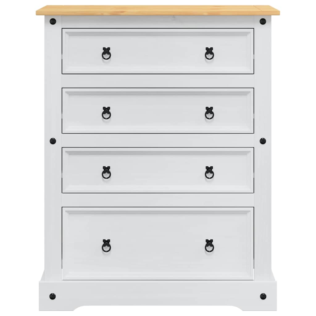 vidaXL Storage Chests White 92 x 48 x 114 cm Solid Pine Wood