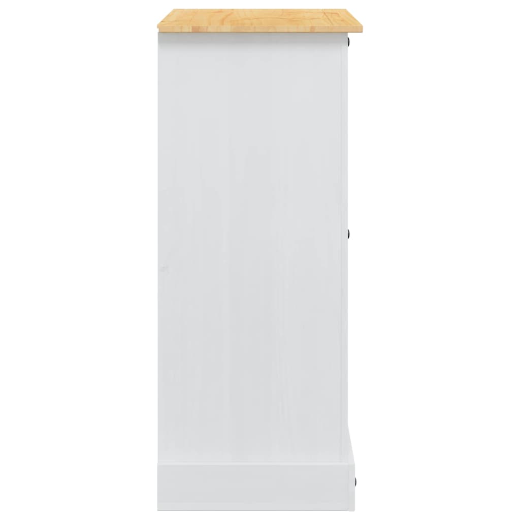 vidaXL Storage Chests White 92 x 48 x 114 cm Solid Pine Wood