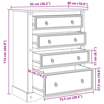 vidaXL Storage Chests White 92 x 48 x 114 cm Solid Pine Wood