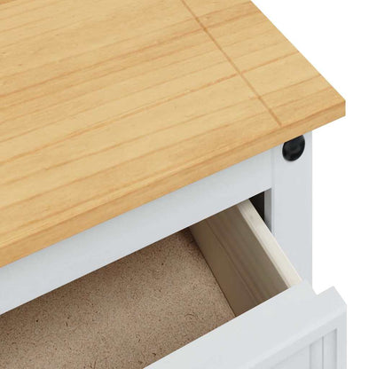 vidaXL Storage Chests Corona White 112 x 40 x 75 cm Solid Pine Wood