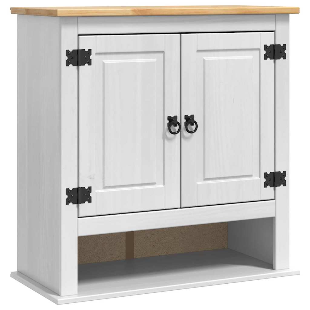 vidaXL Hanging Cabinet Corona White 70 x 33 x 71.5 cm Solid Pine Wood