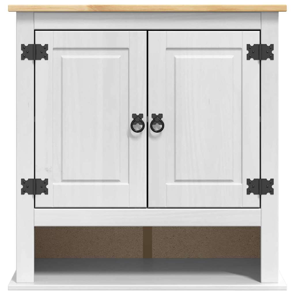 vidaXL Hanging Cabinet Corona White 70 x 33 x 71.5 cm Solid Pine Wood