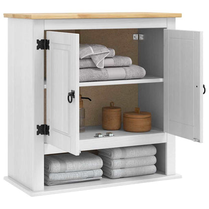 vidaXL Hanging Cabinet Corona White 70 x 33 x 71.5 cm Solid Pine Wood