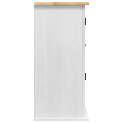 vidaXL Hanging Cabinet Corona White 70 x 33 x 71.5 cm Solid Pine Wood