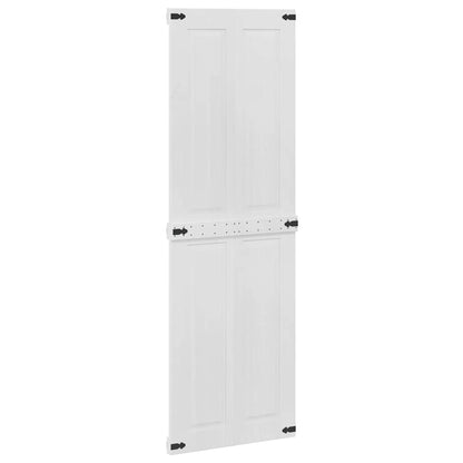 vidaXL Barn Door Corona White 70 x 210 cm Solid Pine Wood