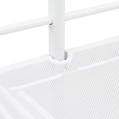 vidaXL Kids'Loft Bed Frame White 90 x 190 cm Steel