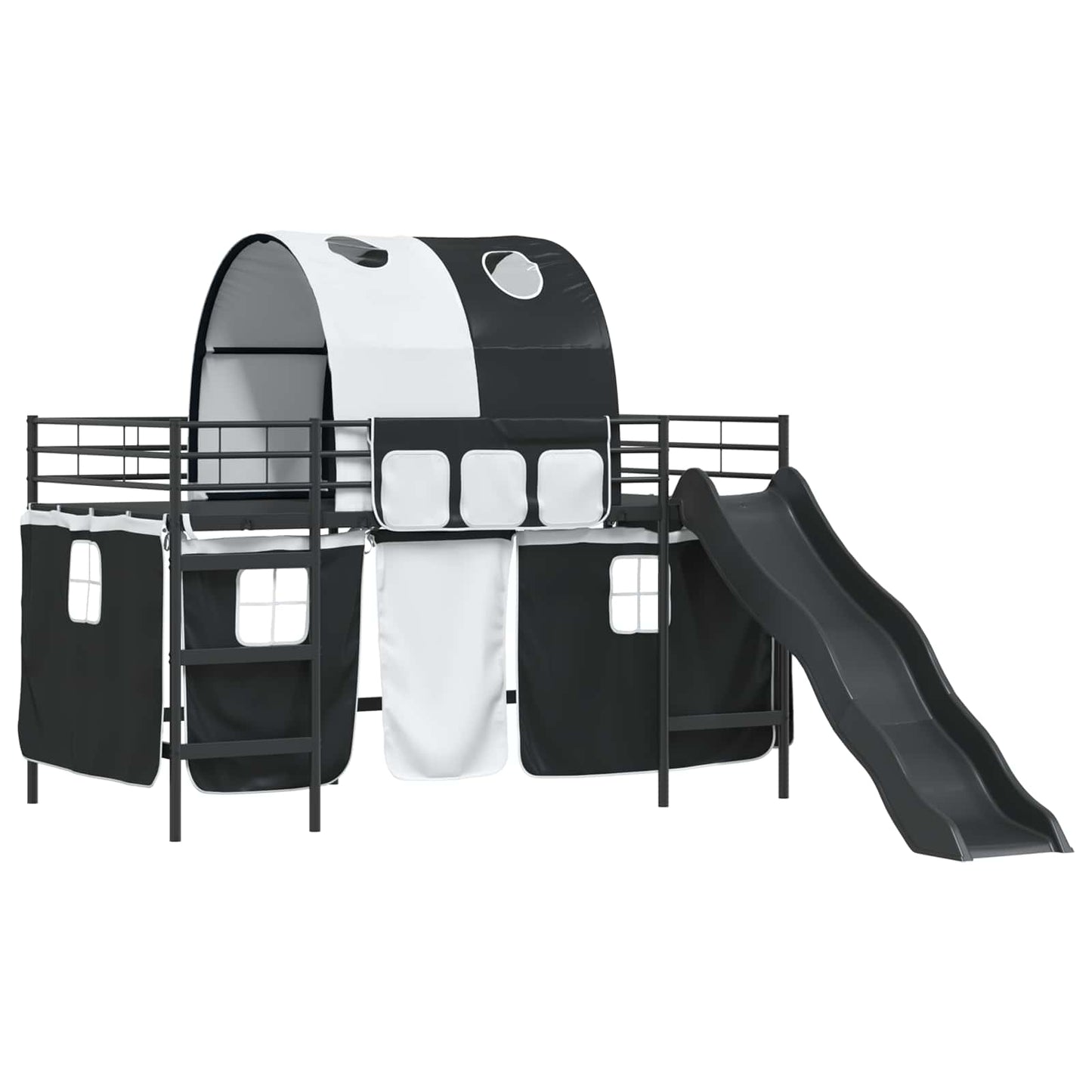 vidaXL Kids'Loft Bed Frame Black 80 x 200 cm Metal