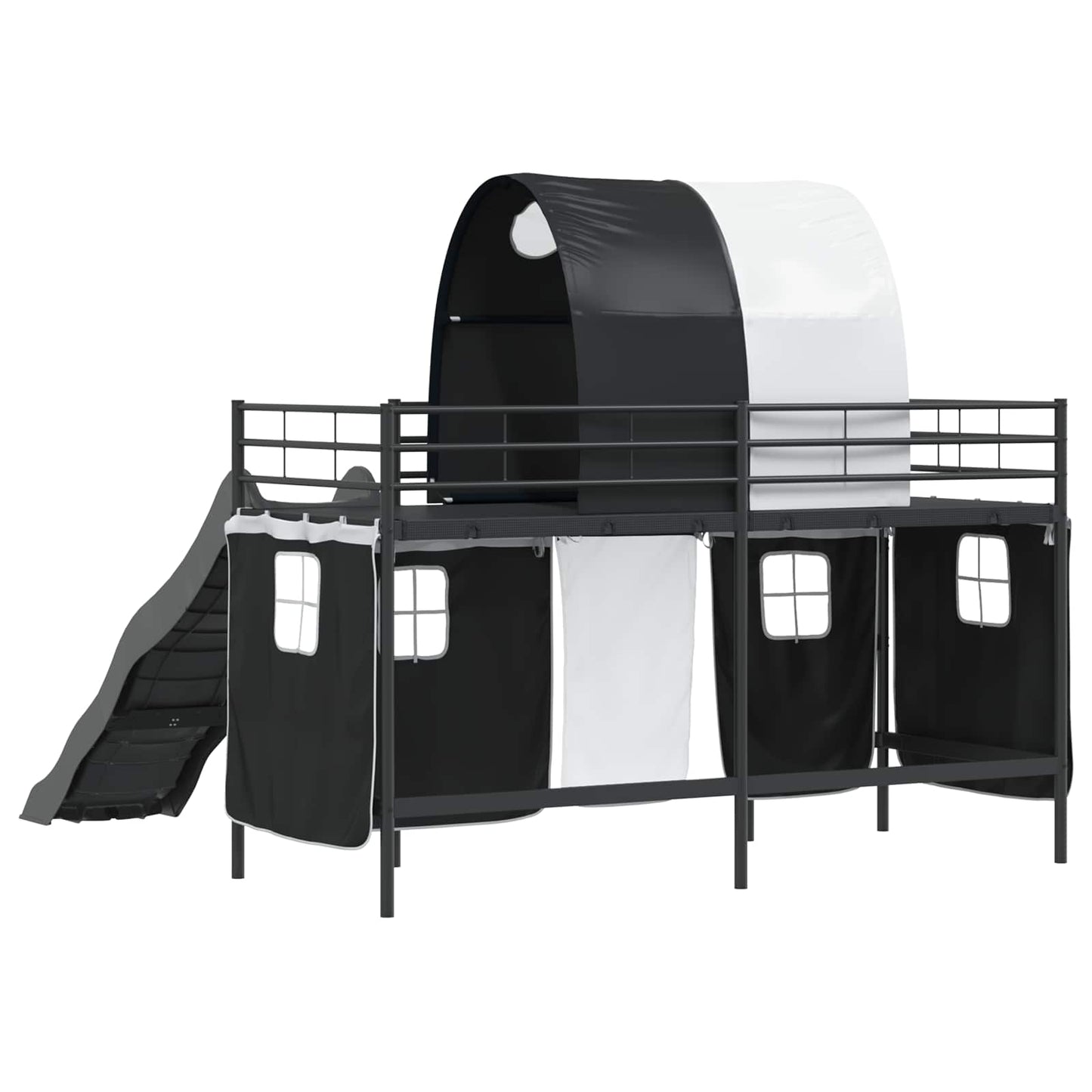 vidaXL Kids'Loft Bed Frame Black 90 x 190 cm Metal