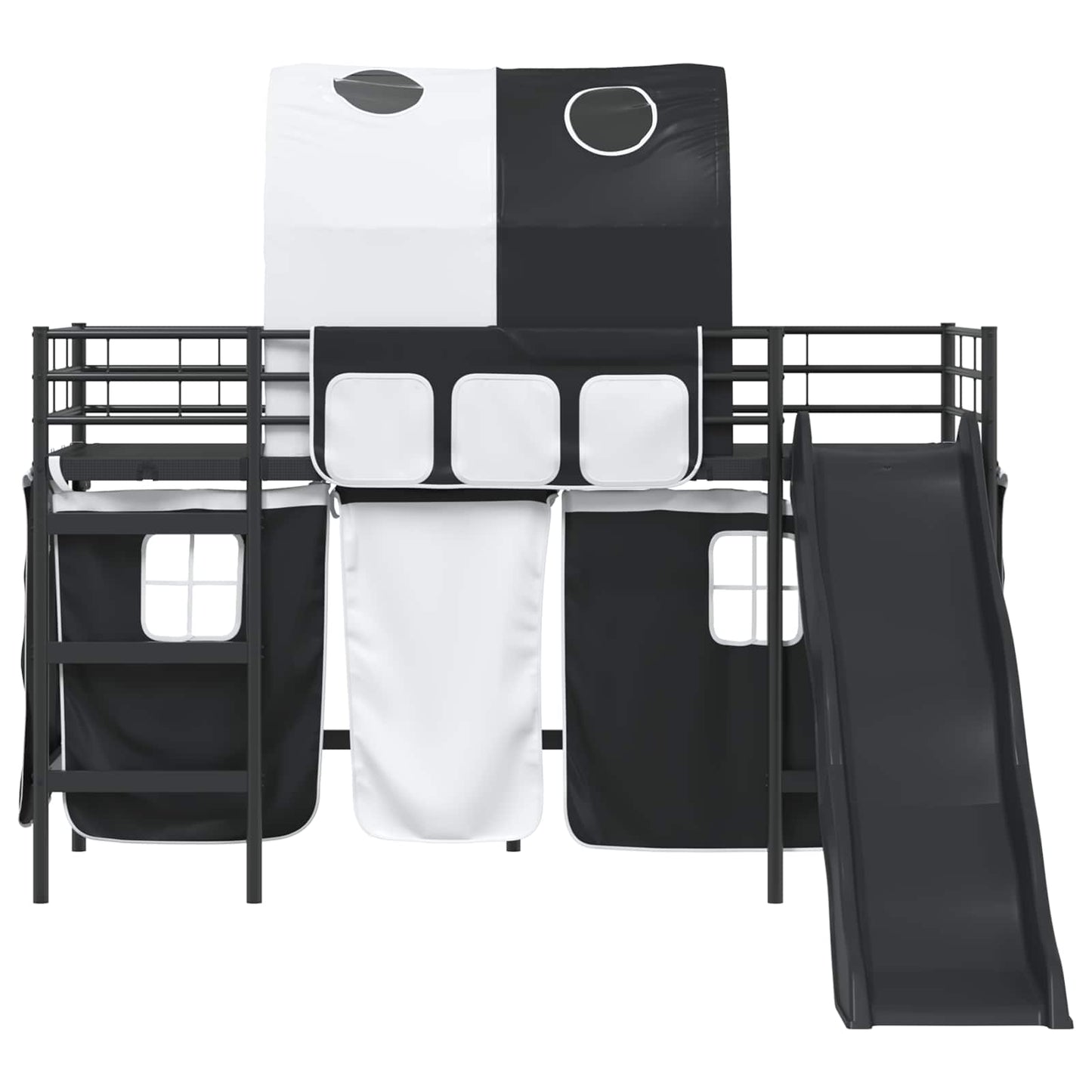 vidaXL Kids'Loft Bed Frame Black 90 x 190 cm Metal