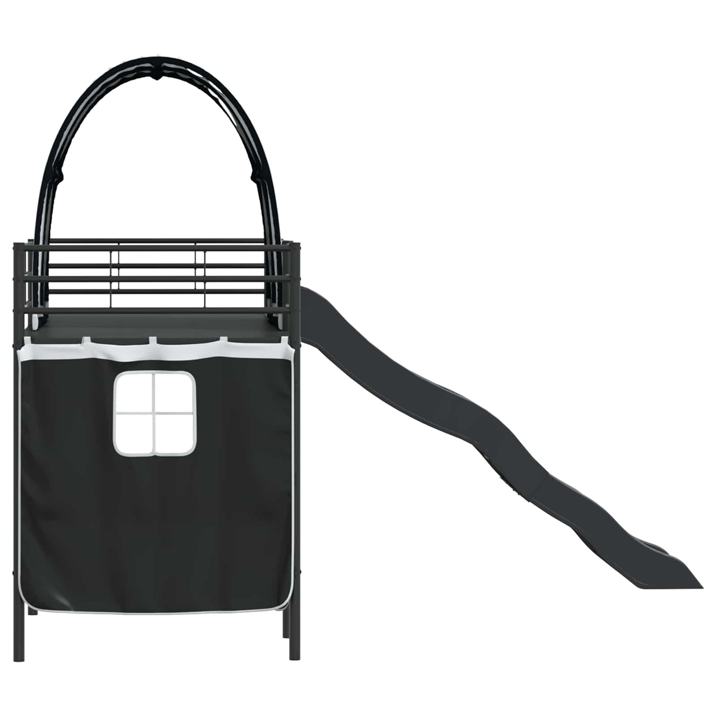 vidaXL Kids'Loft Bed Frame Black 90 x 190 cm Metal