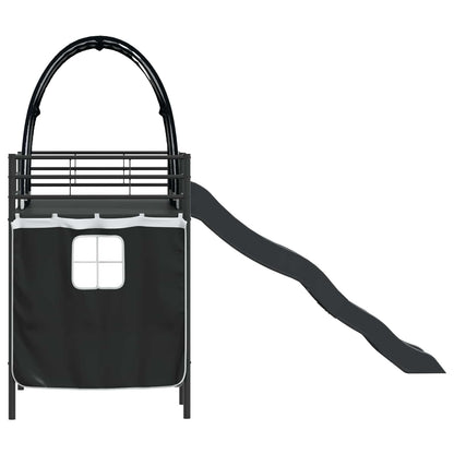 vidaXL Kids'Loft Bed Frame Black 90 x 190 cm Metal