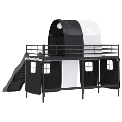 vidaXL Kids'Loft Bed Frame Black 100 x 190 cm Metal