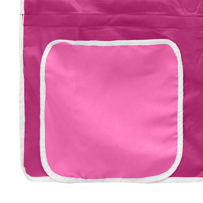vidaXL Kids'Loft Bed Frame Black and Pink 75 x 190 cm Metal