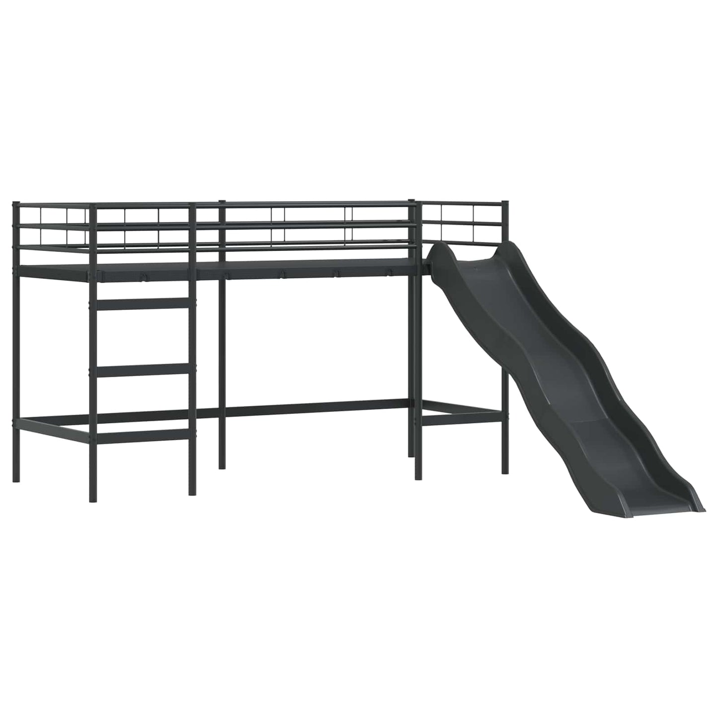 vidaXL Kids'Loft Bed Frame Black 100 x 190 cm Metal