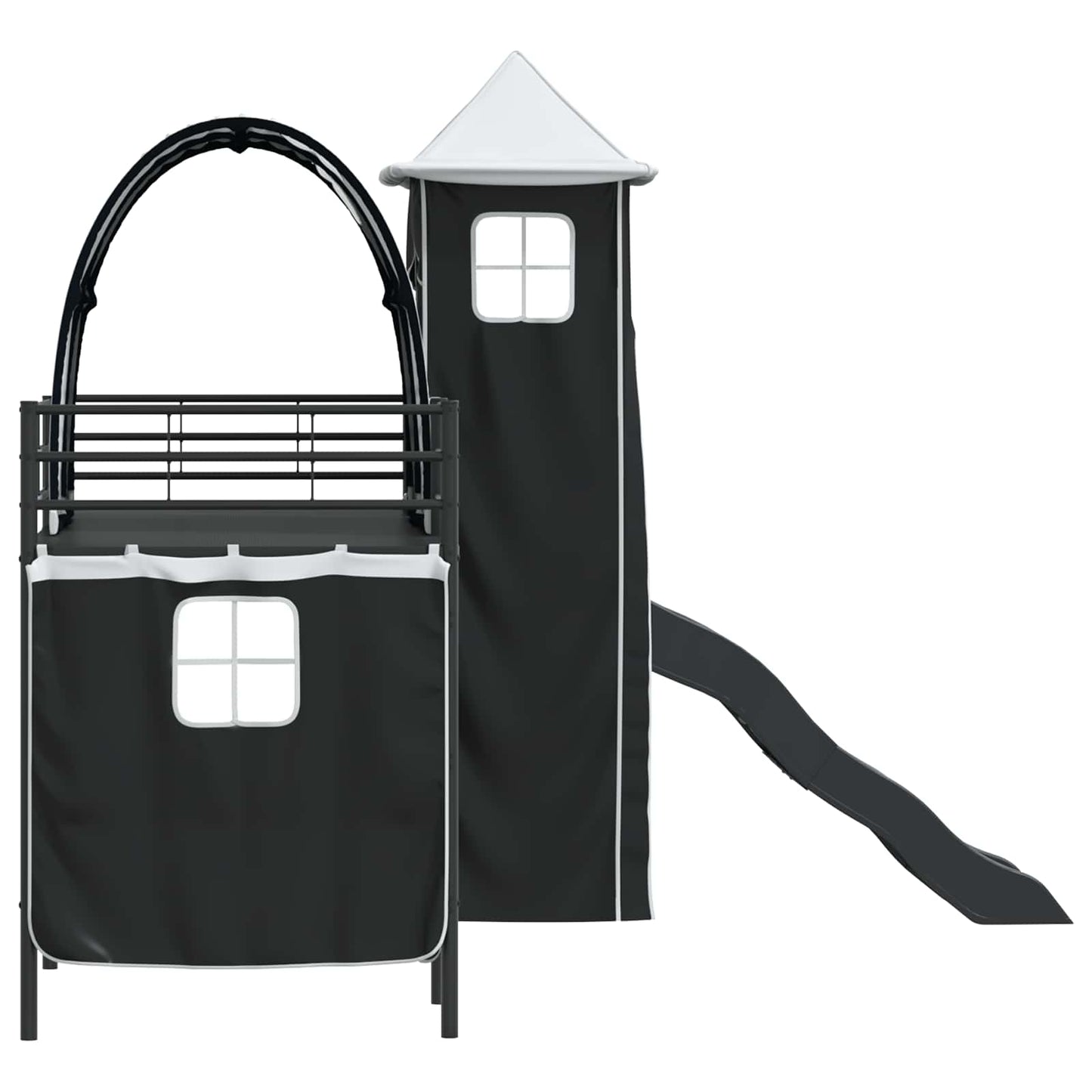 vidaXL Kids'Loft Bed Frame Black 100 x 190 cm Metal