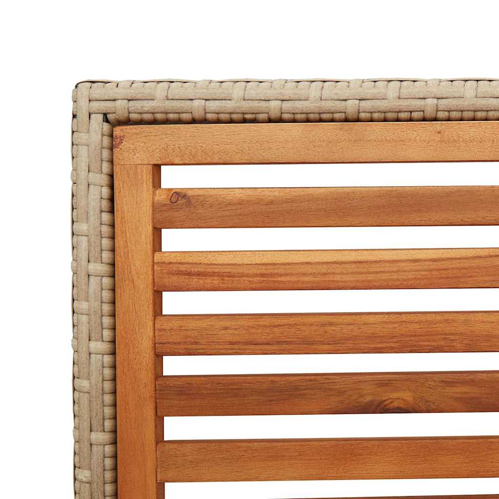 vidaXL Garden Stacking Chairs 4 pcs Brown and Beige 54 x 56 x 90 cm