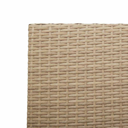 vidaXL Garden Stacking Chairs 4 pcs Cream and Brown 54 x 56 x 90 cm