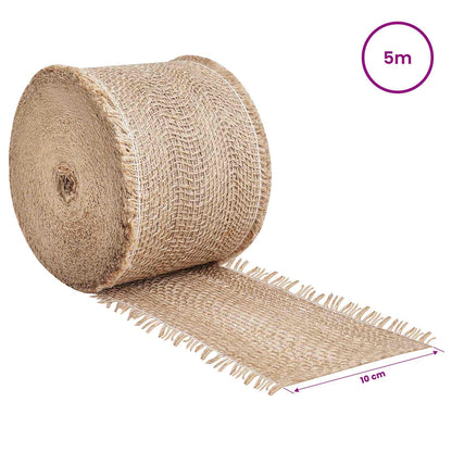 vidaXL Jute Roll 10 x 500 cm Natural