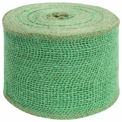 vidaXL Jute Roll 10 x 500 cm Green