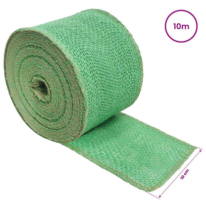 vidaXL Jute Roll 10 x 1000 cm Green