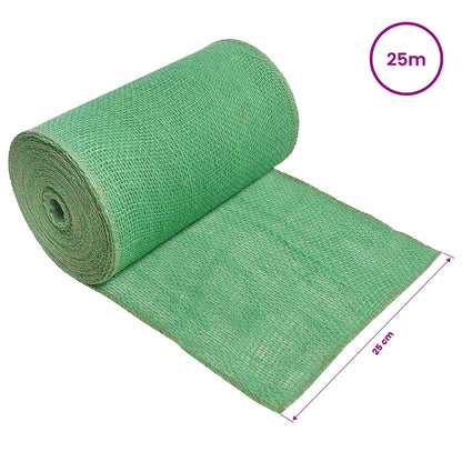 vidaXL Jute Roll 25 x 2500 cm Green