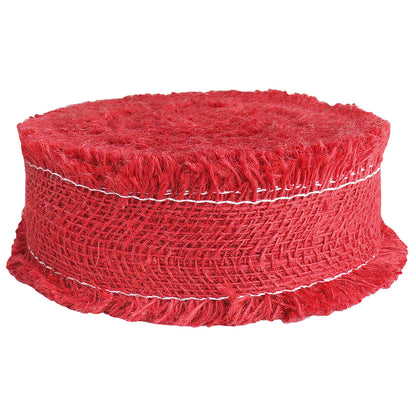 vidaXL Jute Roll 5 x 10000 cm Red