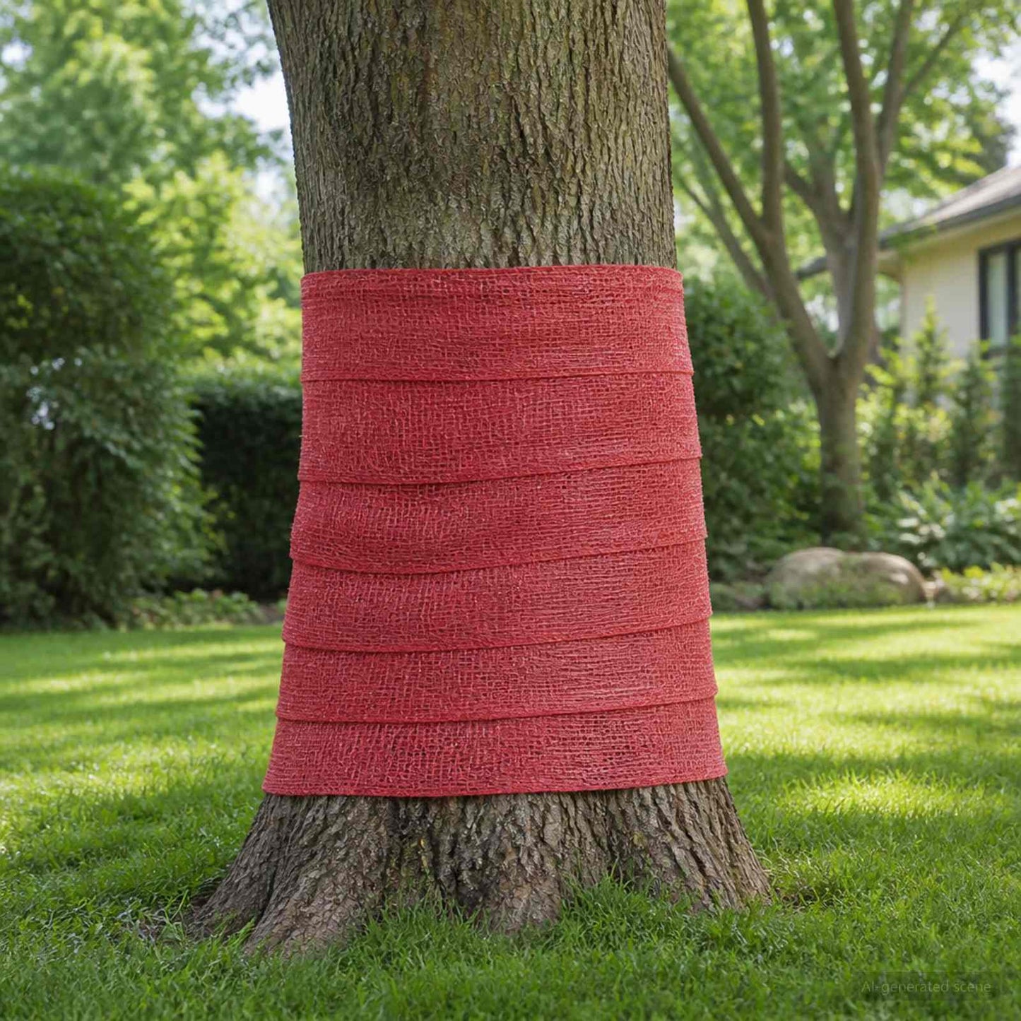 vidaXL Jute Roll 160 x 2500 cm Red