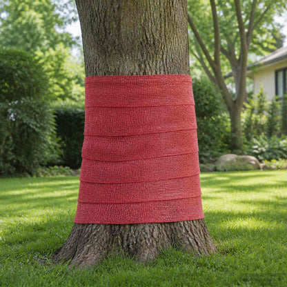 vidaXL Jute Roll 100 x 10000 cm Red
