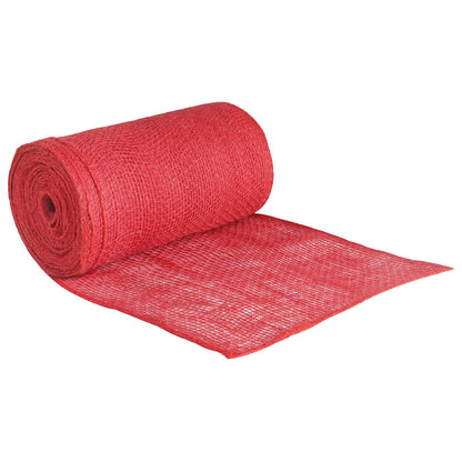 vidaXL Jute Roll 25 x 1000 cm Red
