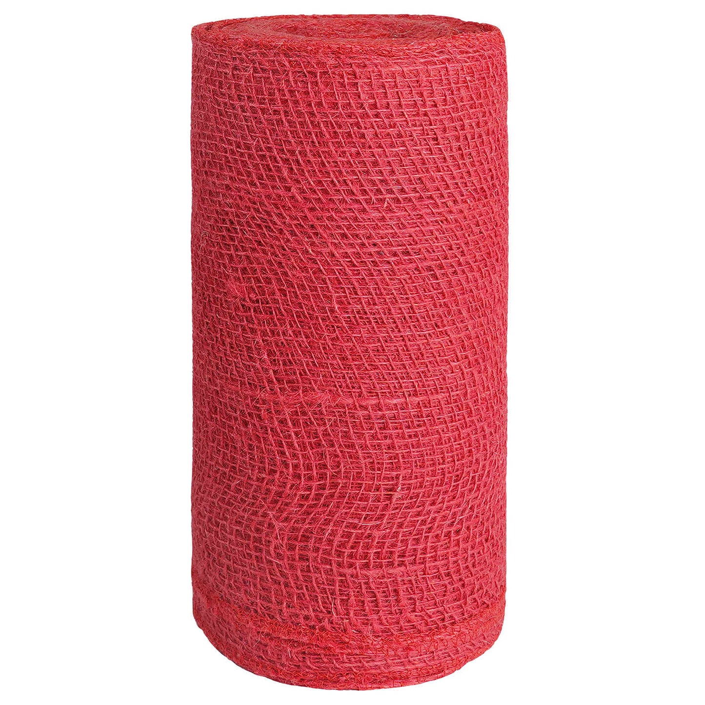 vidaXL Jute Roll 25 x 1000 cm Red