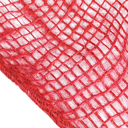 vidaXL Jute Roll 25 x 1500 cm Red