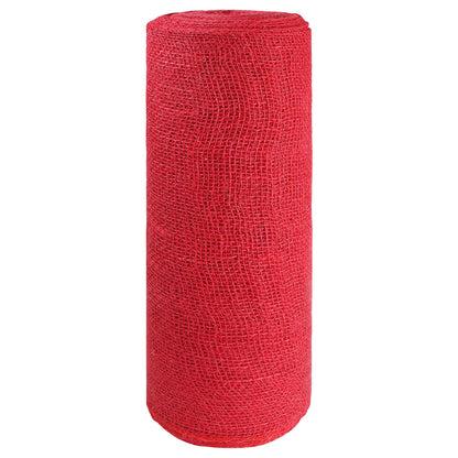 vidaXL Jute Roll 100 x 1000 cm Red