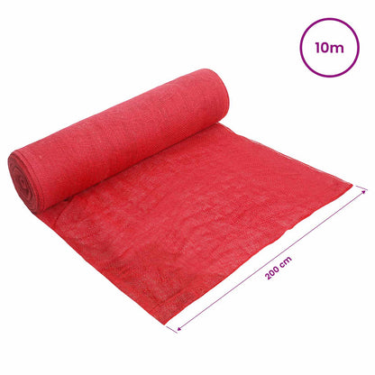 vidaXL Jute Roll 200 x 1000 cm Red
