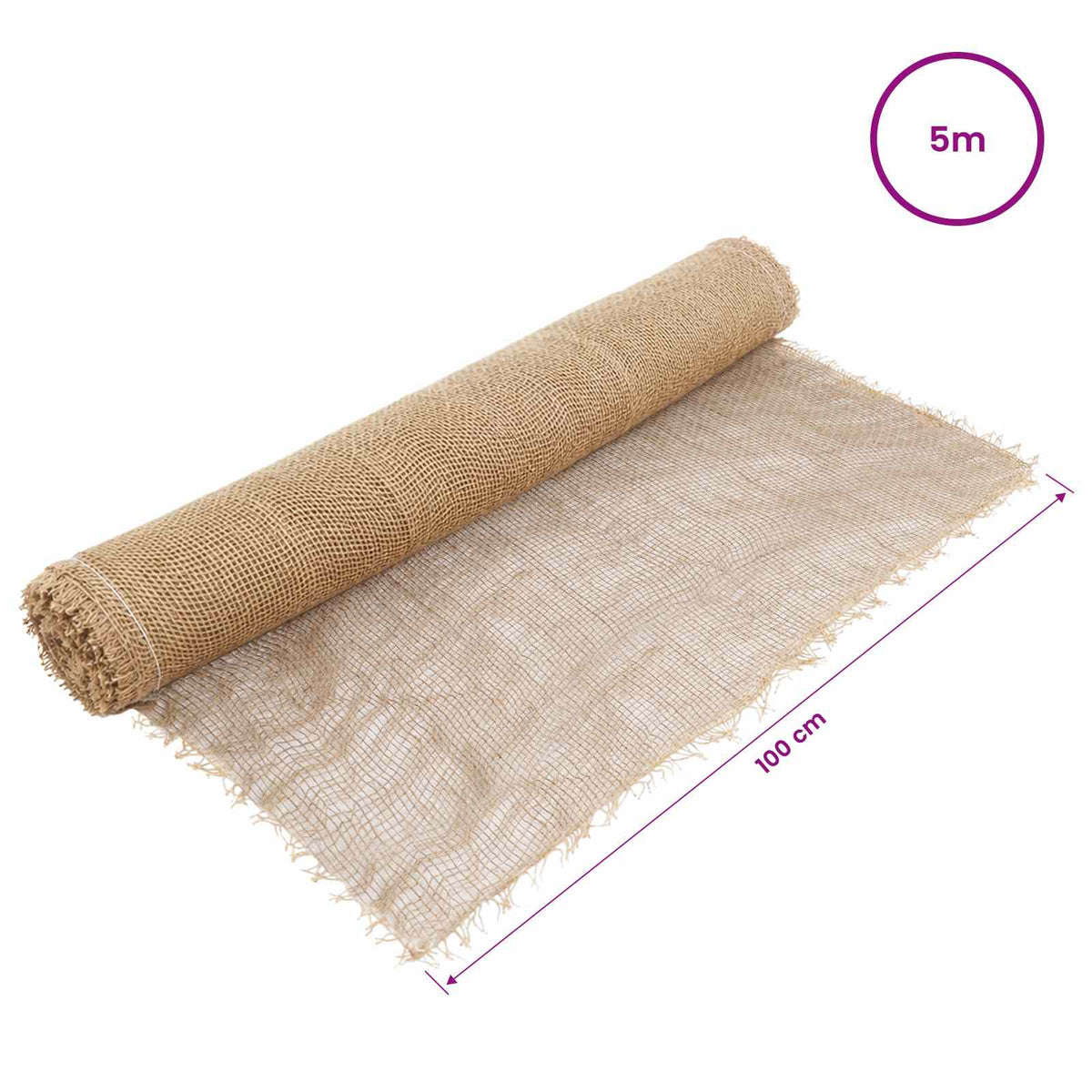 vidaXL Jute Roll 100 x 500 cm