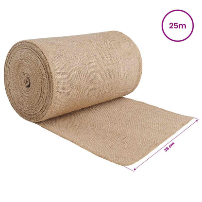 vidaXL Jute Roll 25 x 2500 cm Natural