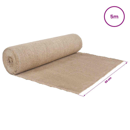 vidaXL Jute Roll 50 x 500 cm Natural